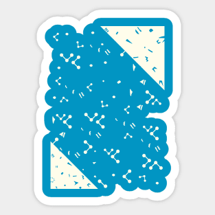 Cyber Abstract Design Sticker